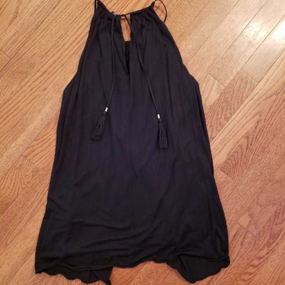 Drape-y halter tank top